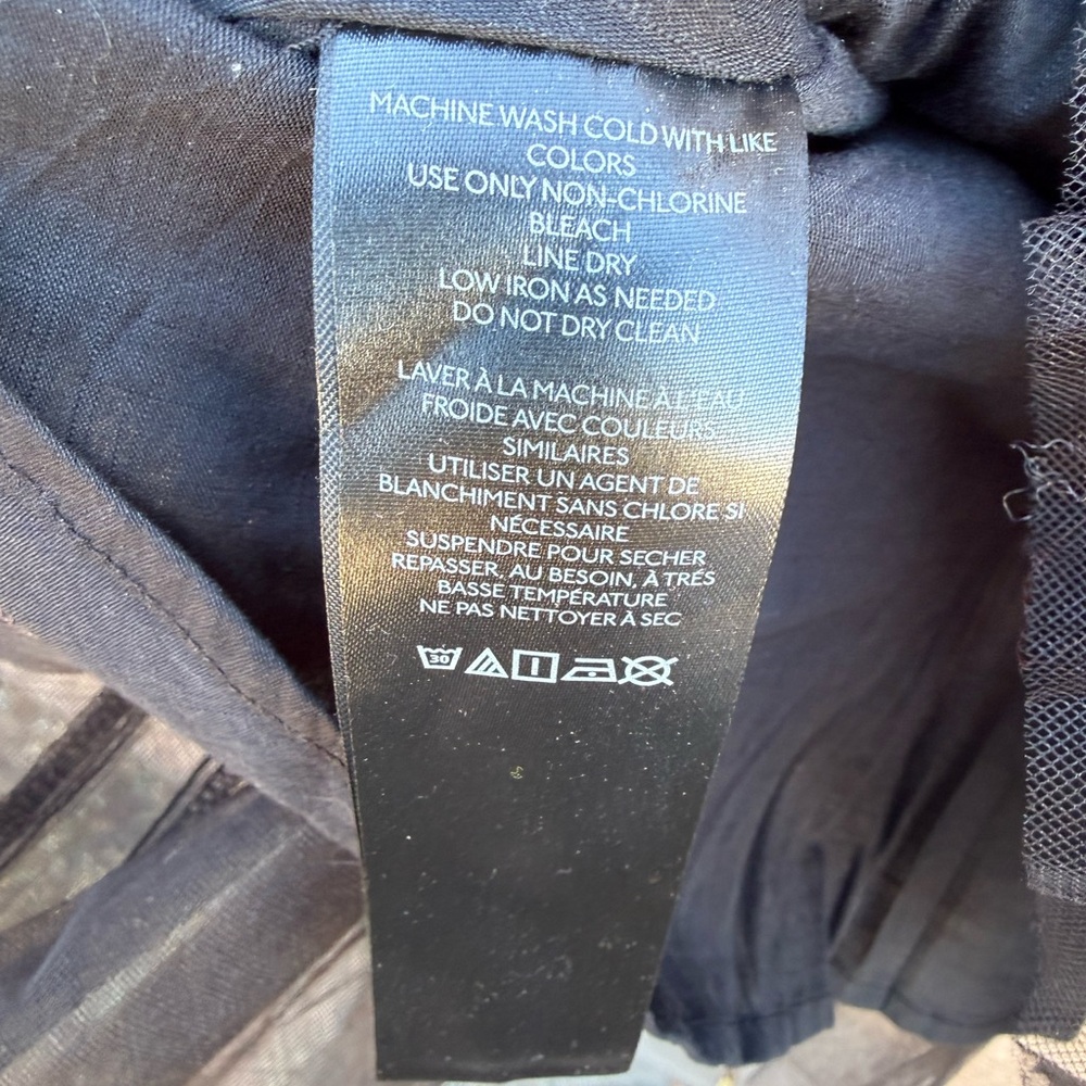 Pilcro Anthropologie Tulle Babydoll Blouse Size Medium NWT - Picture 8 of 10